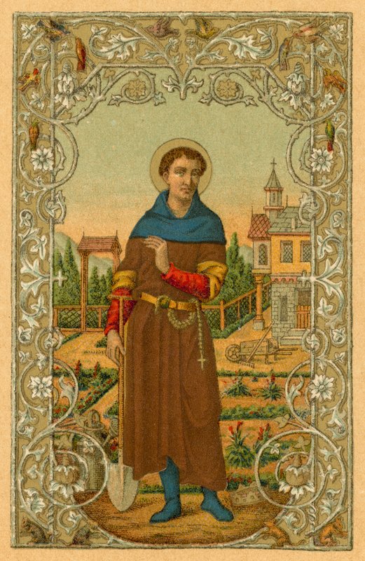 S Fiacrius, solitário de French School