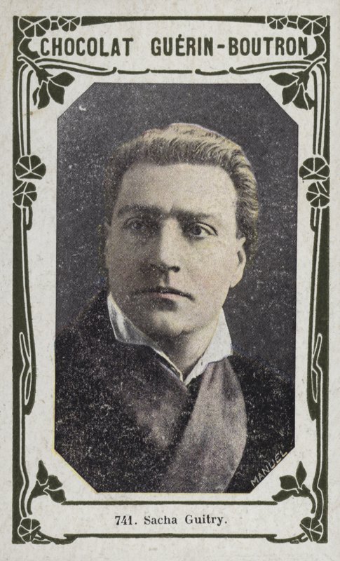 Sacha Guitry (foto colorida) de French School