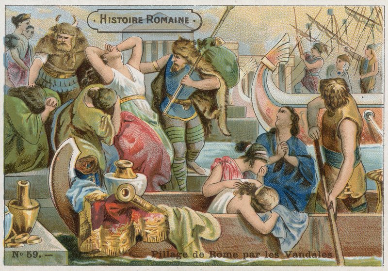 Saco de Roma pelos vândalos, 455 de French School