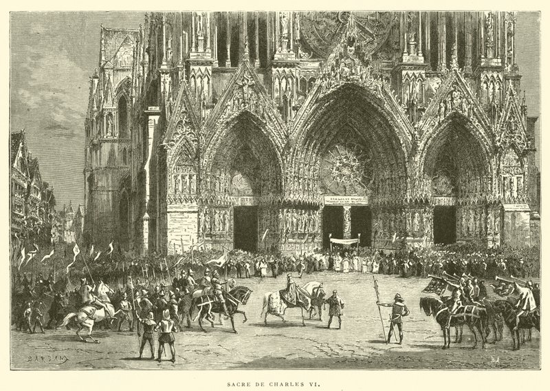 Coroação de Carlos VI (gravura) de French School