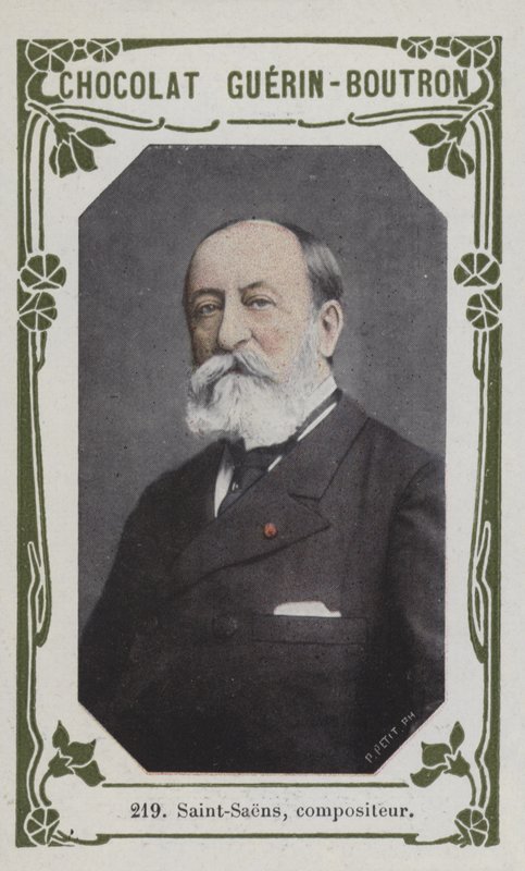 Saint-Saens, compositor (foto colorida) de French School