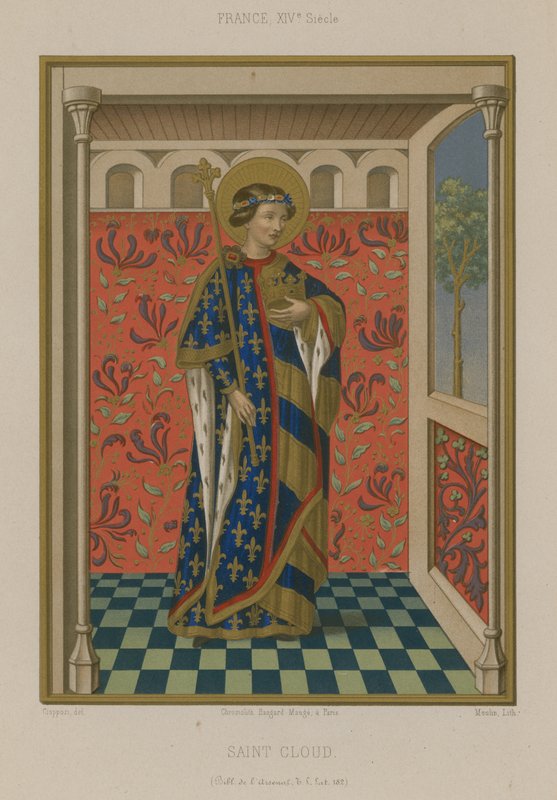São Clodoald, filho do rei Chlodomer de Orleans de French School