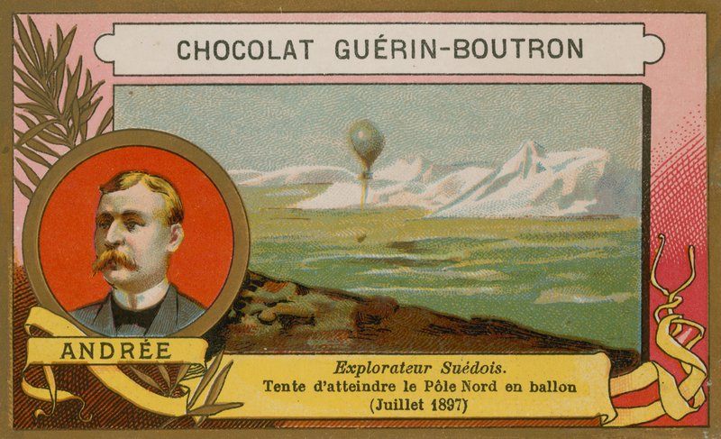 Salomon August Andree, explorador sueco do século XIX de French School