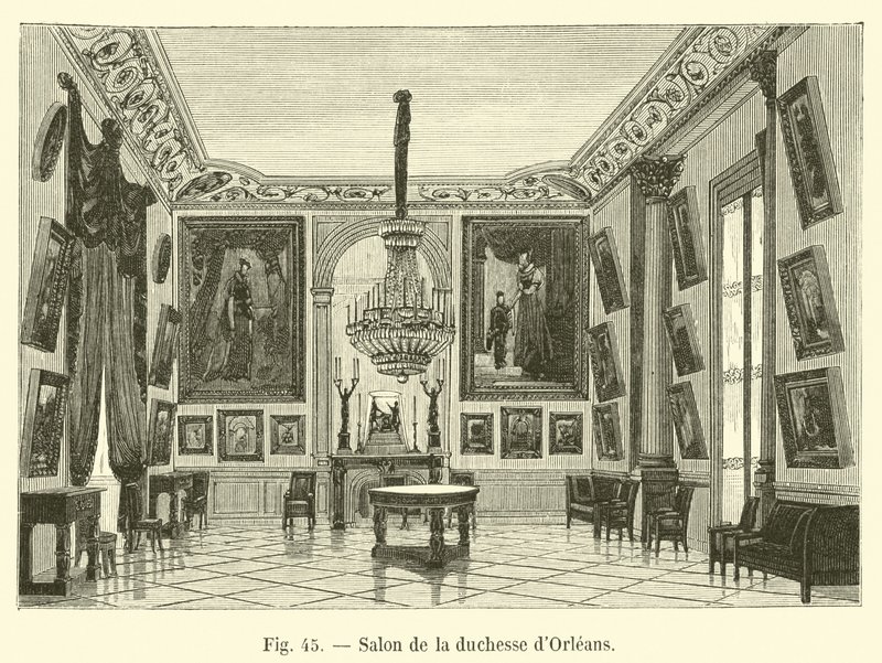 Salão da duquesa de Orleans de French School
