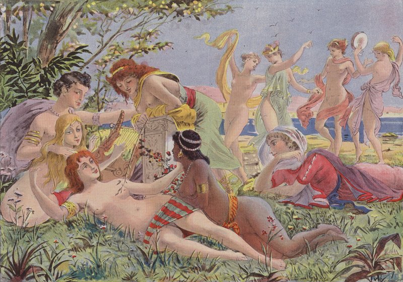 Sapho a Lesbos de French School