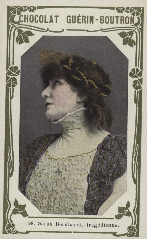 Sarah Bernhardt, tragédia (foto colorida) de French School