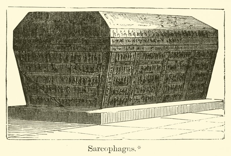 Sarcófago (gravura) de French School