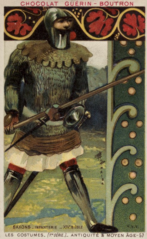 Soldado da infantaria saxão, século XIV de French School