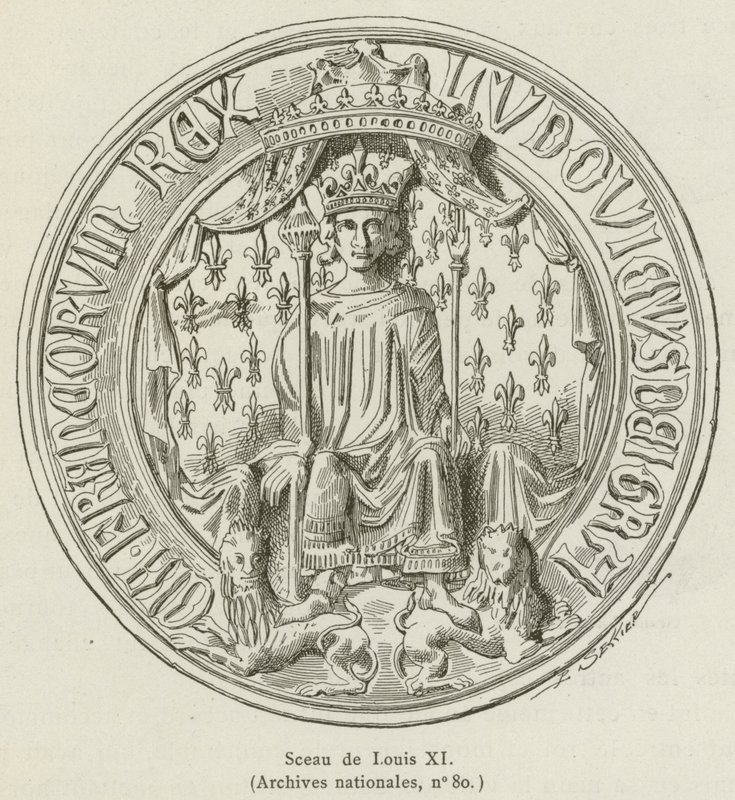 Selo de Luís XI (gravura) de French School