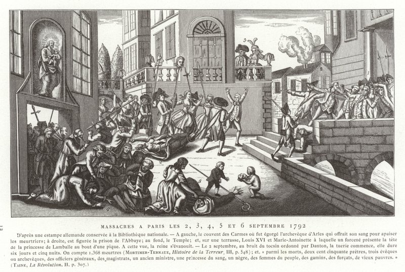 Massacres de setembro, Paris, Revolução Francesa, 1792 de French School