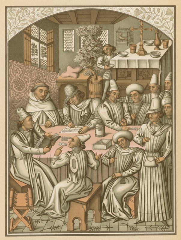 Liquidação de contas pela Irmandade de Charite-Dieu e Notre-Dame da Recuperação de Rouen, 1466 de French School