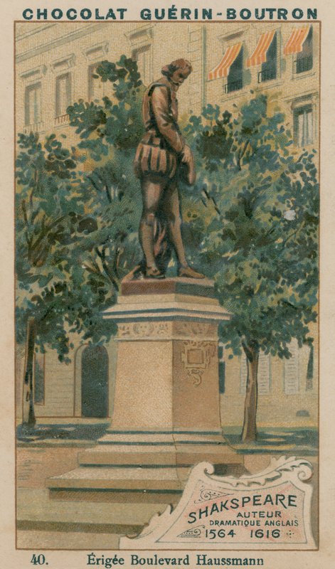 Shakspeare, Autor, Drama Inglês, 1564-1616, Erigee Boulevard Haussmann de French School