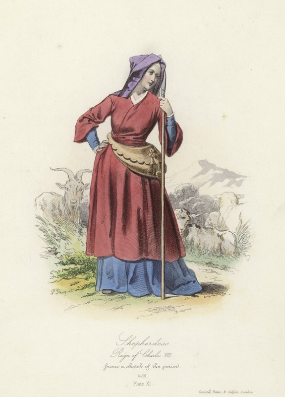 Pastora, reinado de Carlos VIII da França de French School