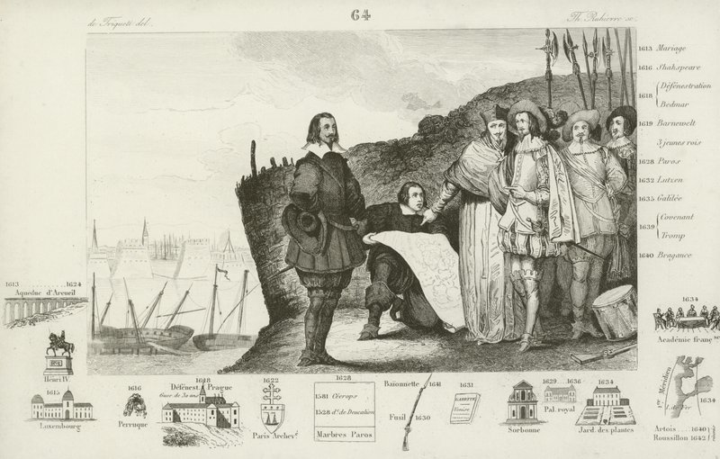 Cerco de La Rochelle, França, 1627-1628 de French School
