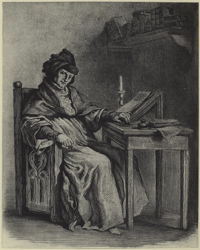 Sir John Froissart (fotogravura) de French School
