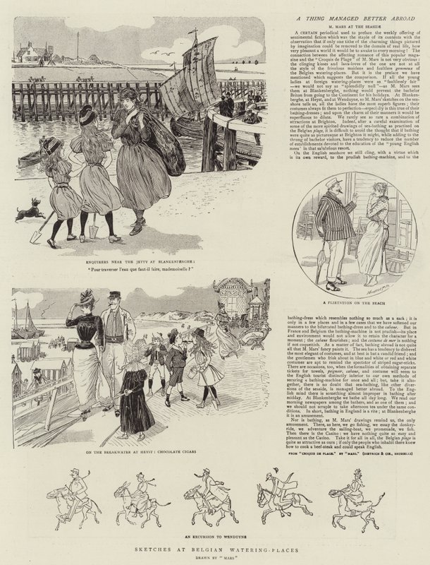 Esboços nos regadores belgas (gravura) de French School