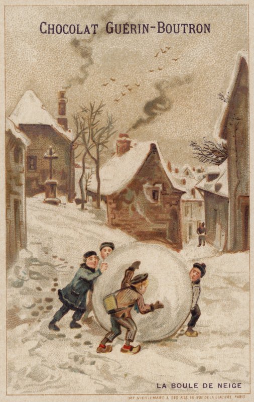 Bola de neve (chromolitho) de French School