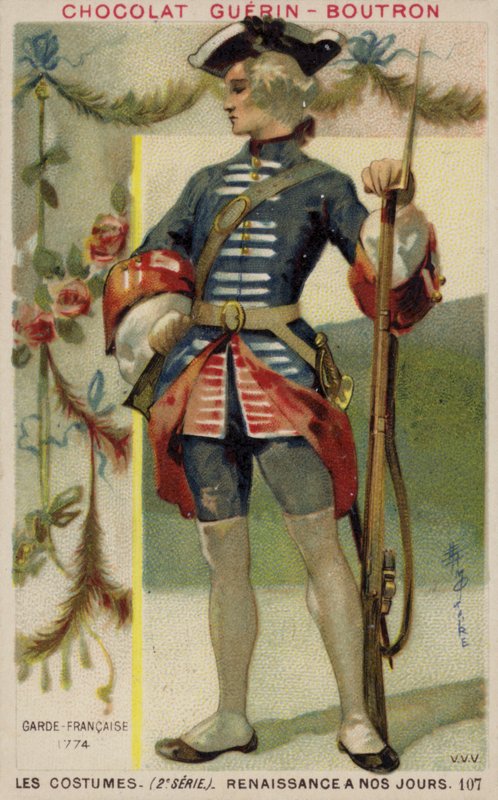 Soldado dos Gardes Francaises (guardas franceses), 1774 de French School