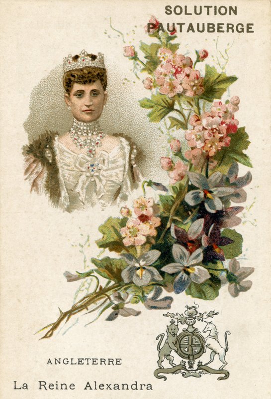 Cartão comercial Pautauberge, Alexandra da Dinamarca de French School
