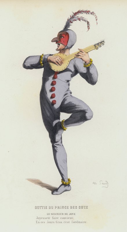 Sottie Du Prince Des Sotz (gravura colorida) de French School