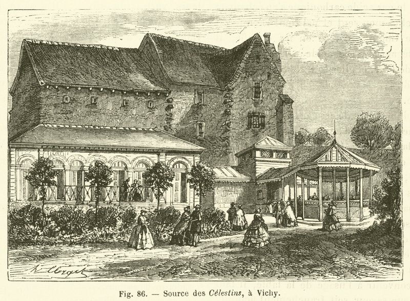 Source des Celestins, a Vichy (gravura) de French School