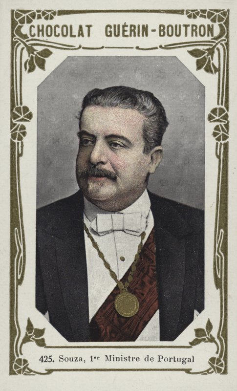 Souza, primeiro-ministro de Portugal (foto colorida) de French School