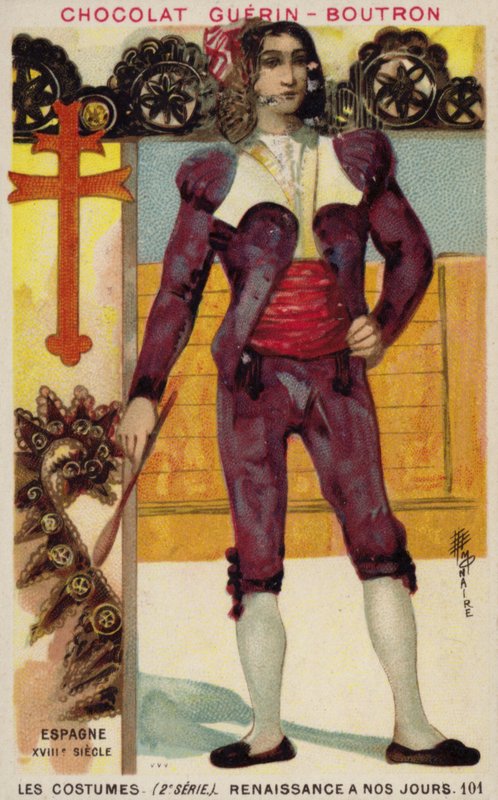 Traje espanhol, século XVIII de French School
