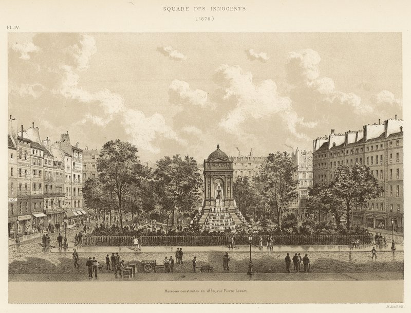 Praça dos Inocentes, 1878 de French School