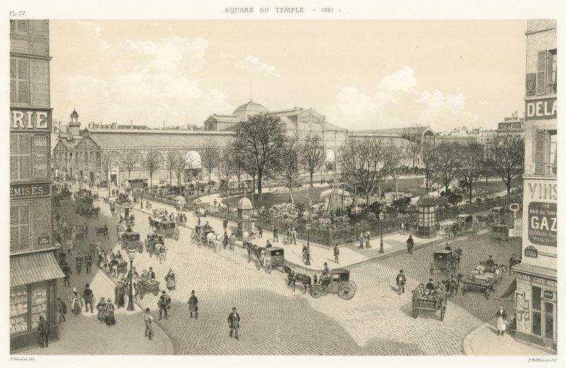 Praça do Templo, 1881 de French School