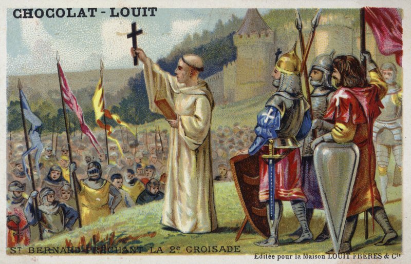 São Bernardo pregando a Segunda Cruzada, 1146 de French School