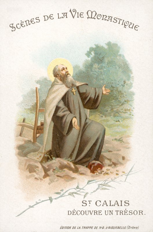 São Calais descobre um tesouro (chromolitho) de French School