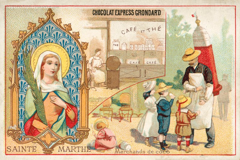 Santa Marta (chromolitho) de French School