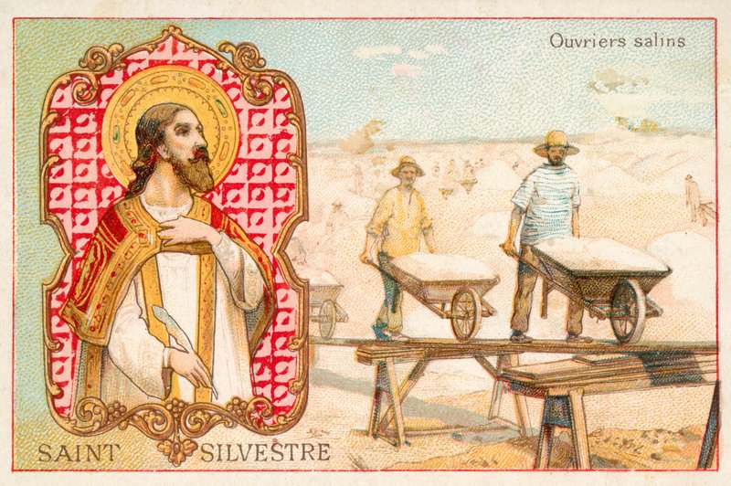 St Sylvester (cromolitho) de French School