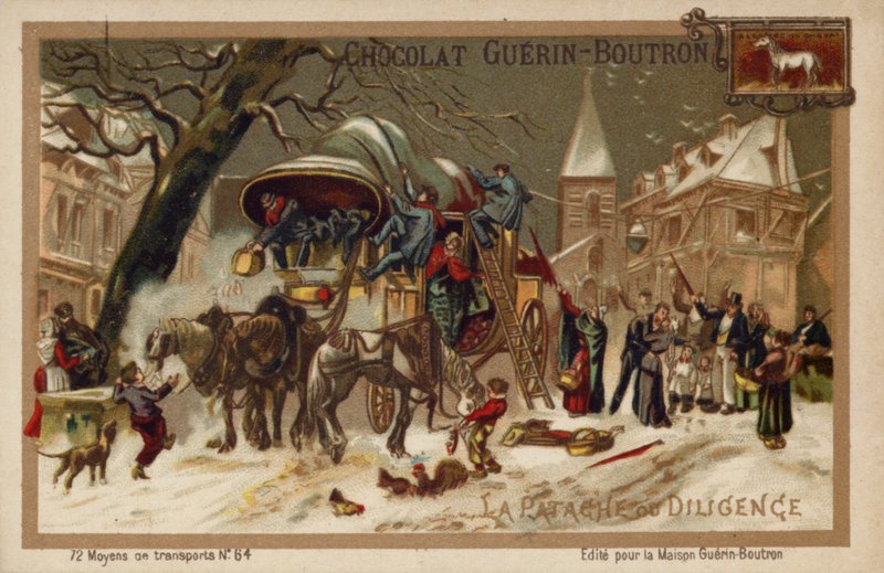 Carruagem (chromolitho) de French School