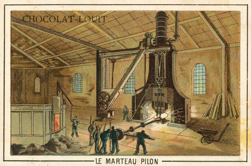 Martelo a vapor (chromolitho) de French School