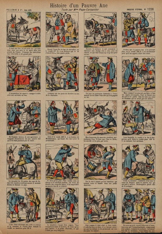 A história de um burro pobre (gravação colorida) de French School