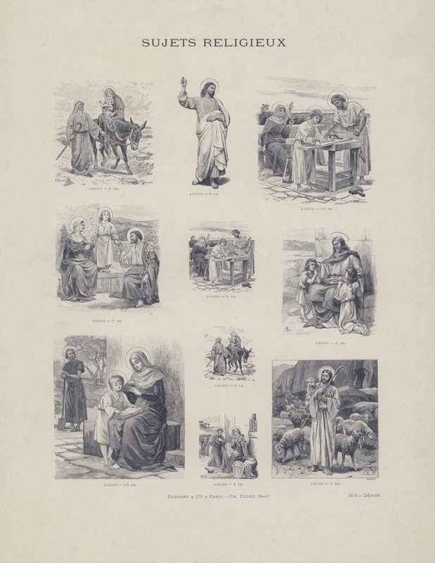 Tópicos religiosos (gravura) de French School