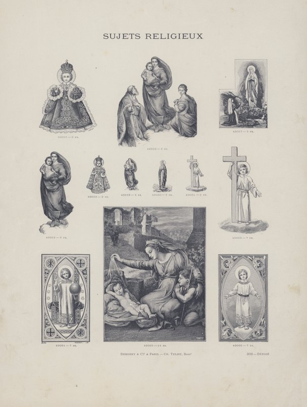 Tópicos religiosos (gravura) de French School