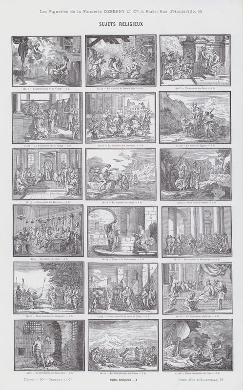 Tópicos religiosos (gravura) de French School