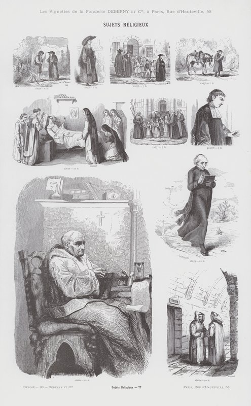 Tópicos religiosos (gravura) de French School
