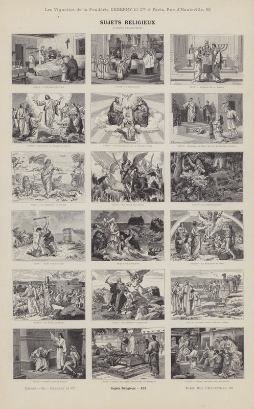 Tópicos religiosos (gravura) de French School