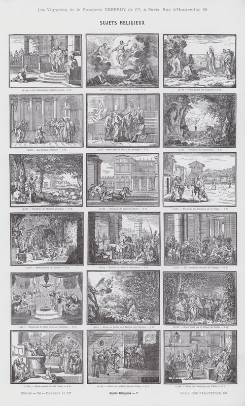 Tópicos religiosos (gravura) de French School