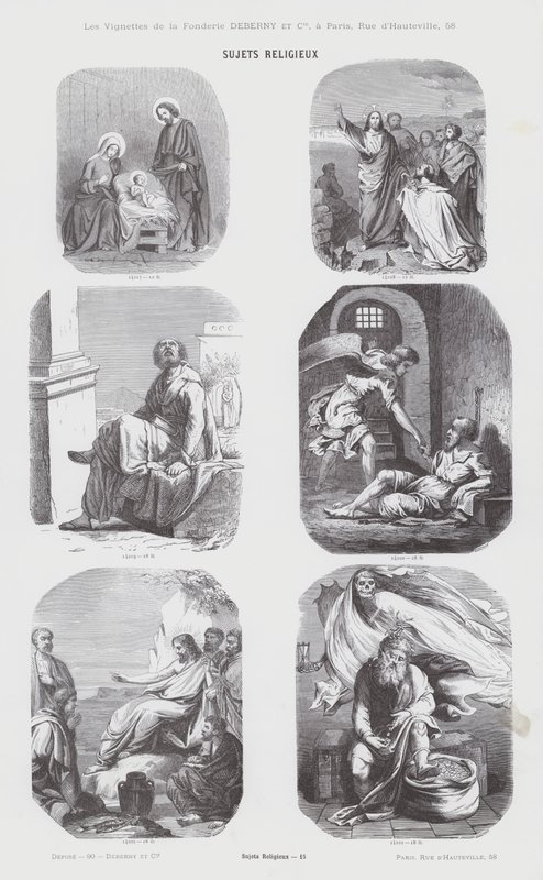 Tópicos religiosos (gravura) de French School