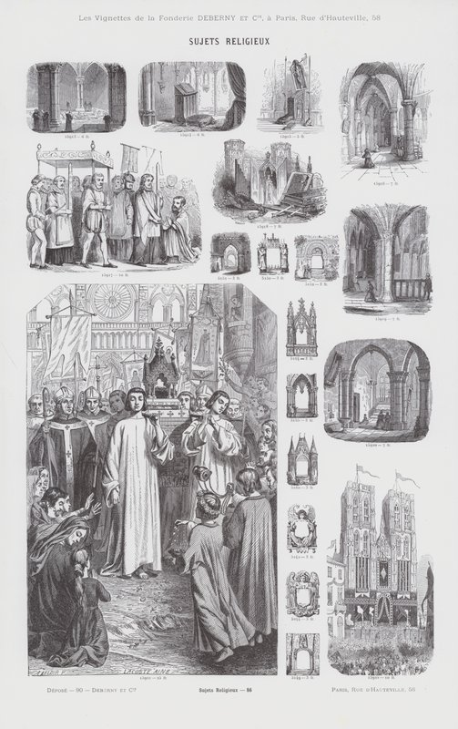 Tópicos religiosos (gravura) de French School
