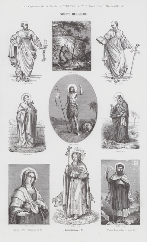 Tópicos religiosos (gravura) de French School