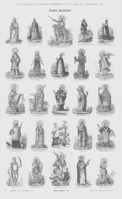 Tópicos religiosos (gravura) de French School