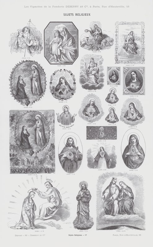 Tópicos religiosos (gravura) de French School