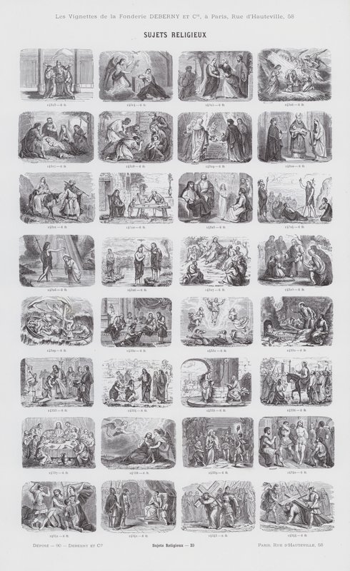 Tópicos religiosos (gravura) de French School