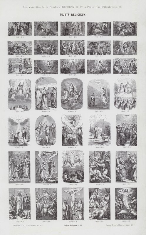 Tópicos religiosos (gravura) de French School