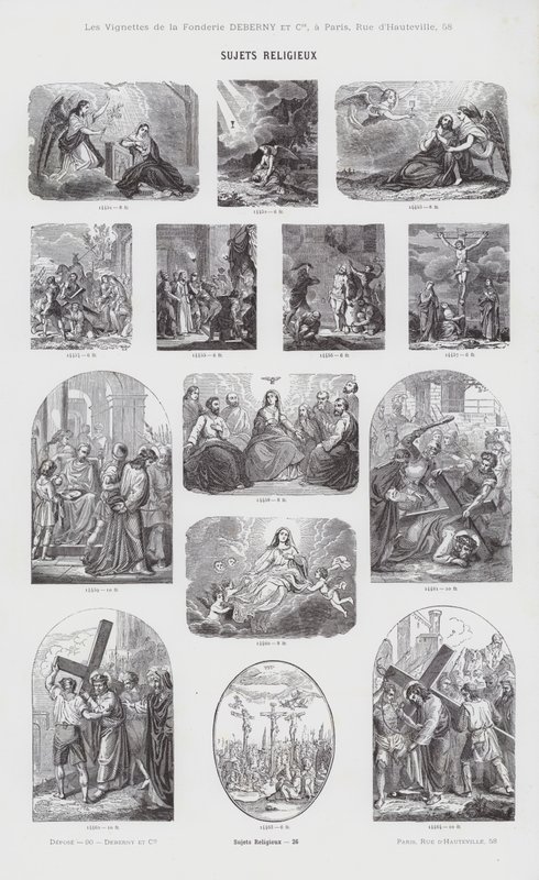 Tópicos religiosos (gravura) de French School